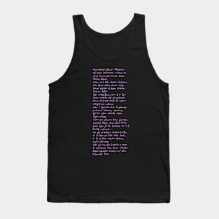 Hymn to Aphrodite: Ancient Greek poem (Violet) Tank Top